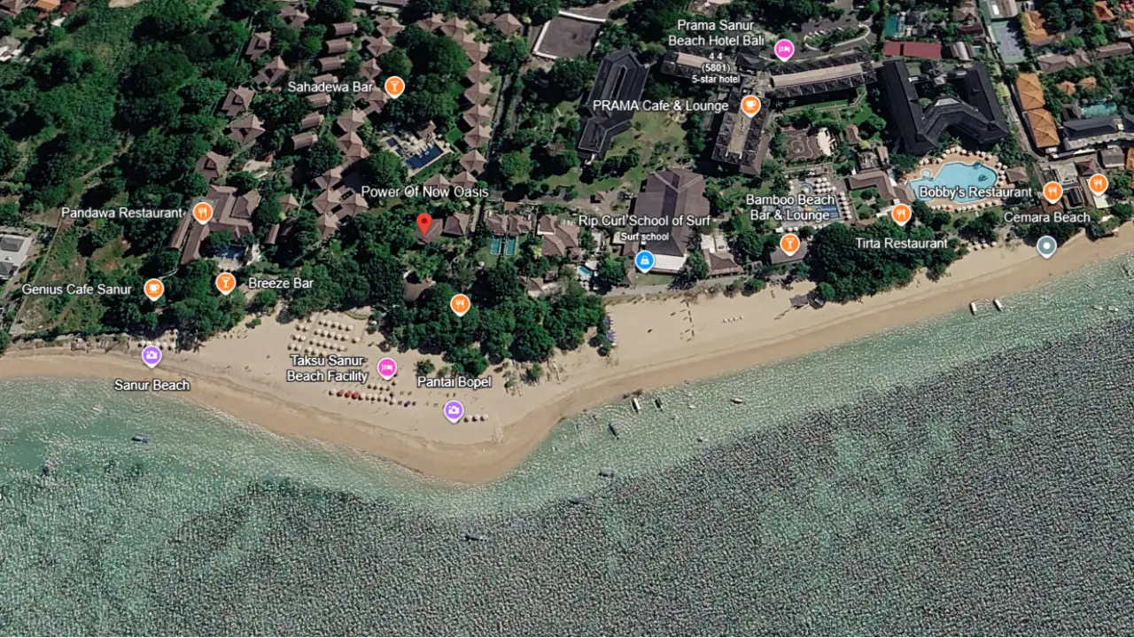 Beachfront Mooring at Sanur